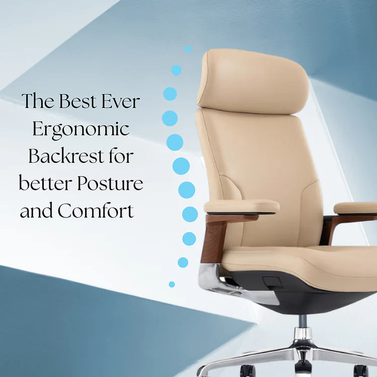 LS1001 Premium Leather Chair | High-Back