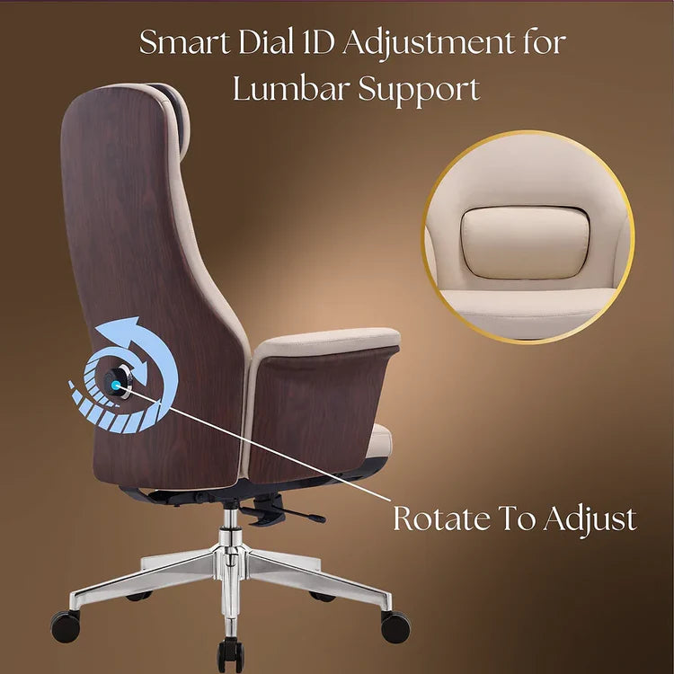 LS1004 Premium Leather Chair | High-Back