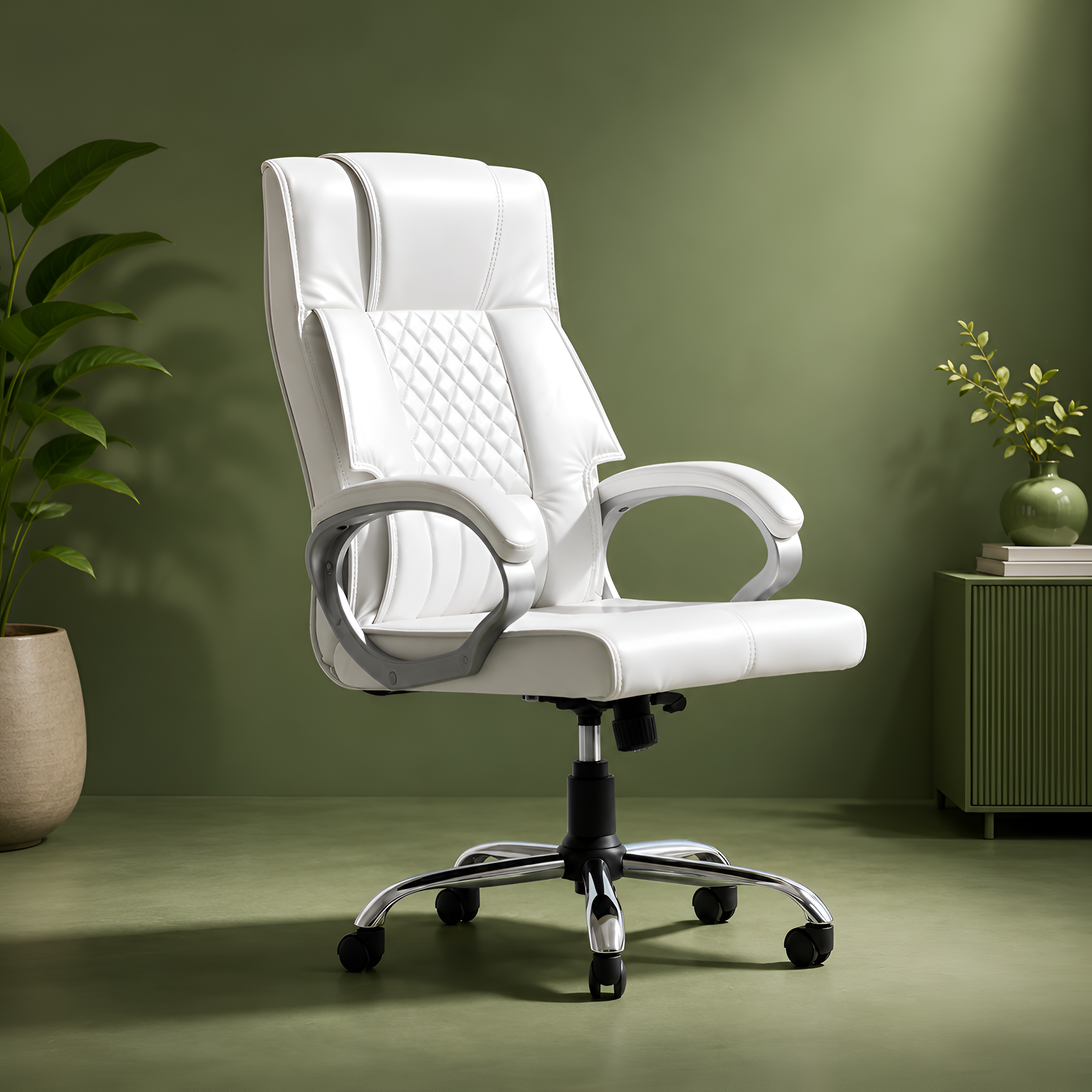 PE1002 Premium Leather Office Chair