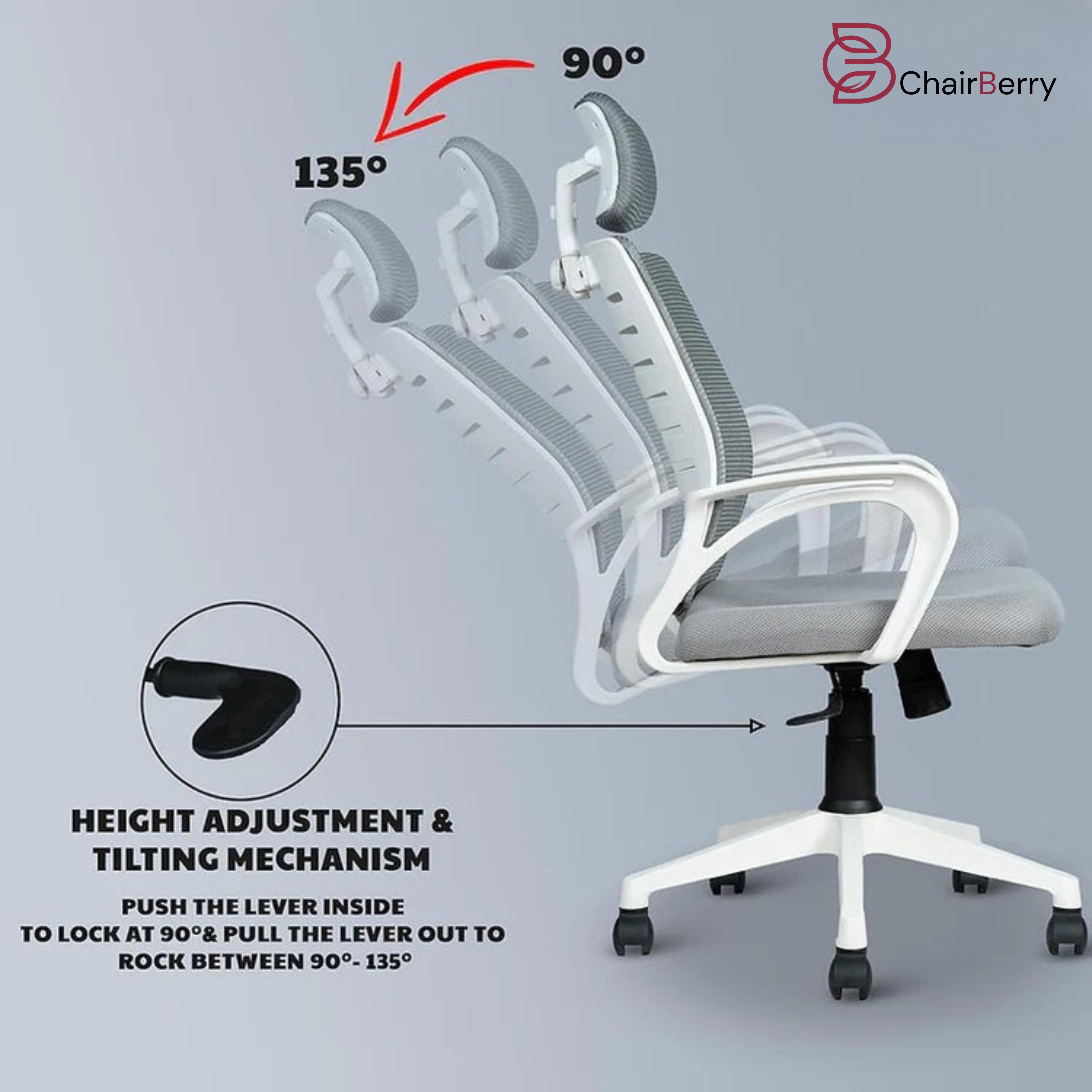 EP1010 Mesh Chair - Ergonomic Mesh Office & Work Chair