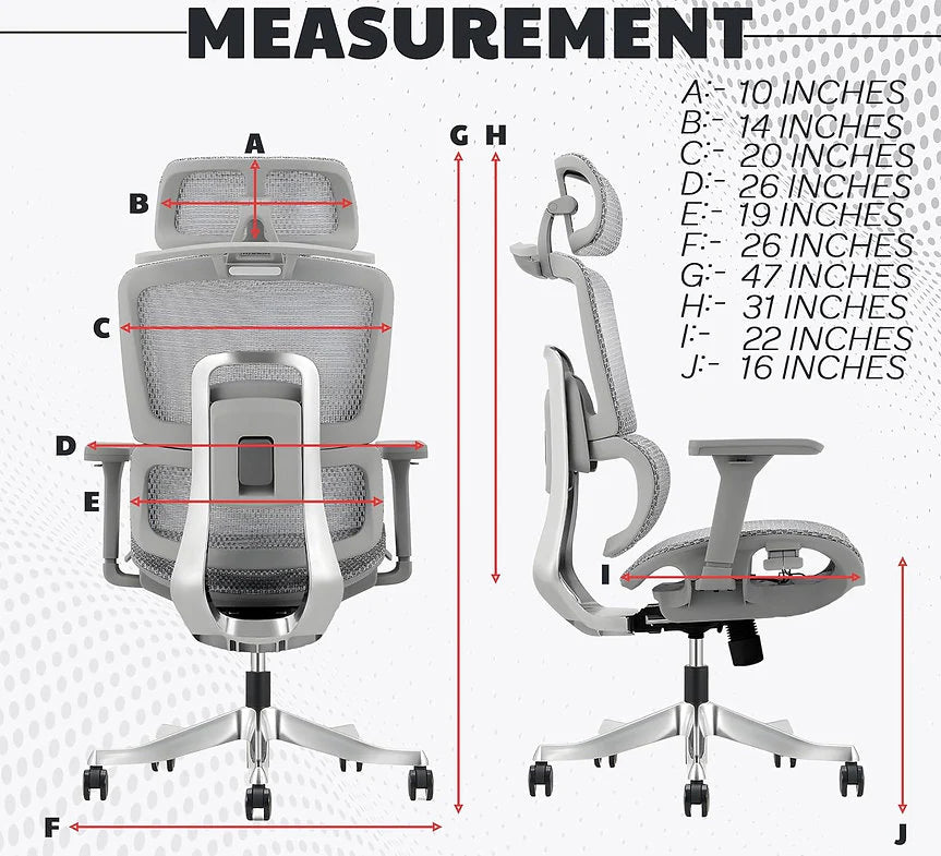 EP1005 Mesh Chair - Ergonomic Premium Mesh Office & Work Chair