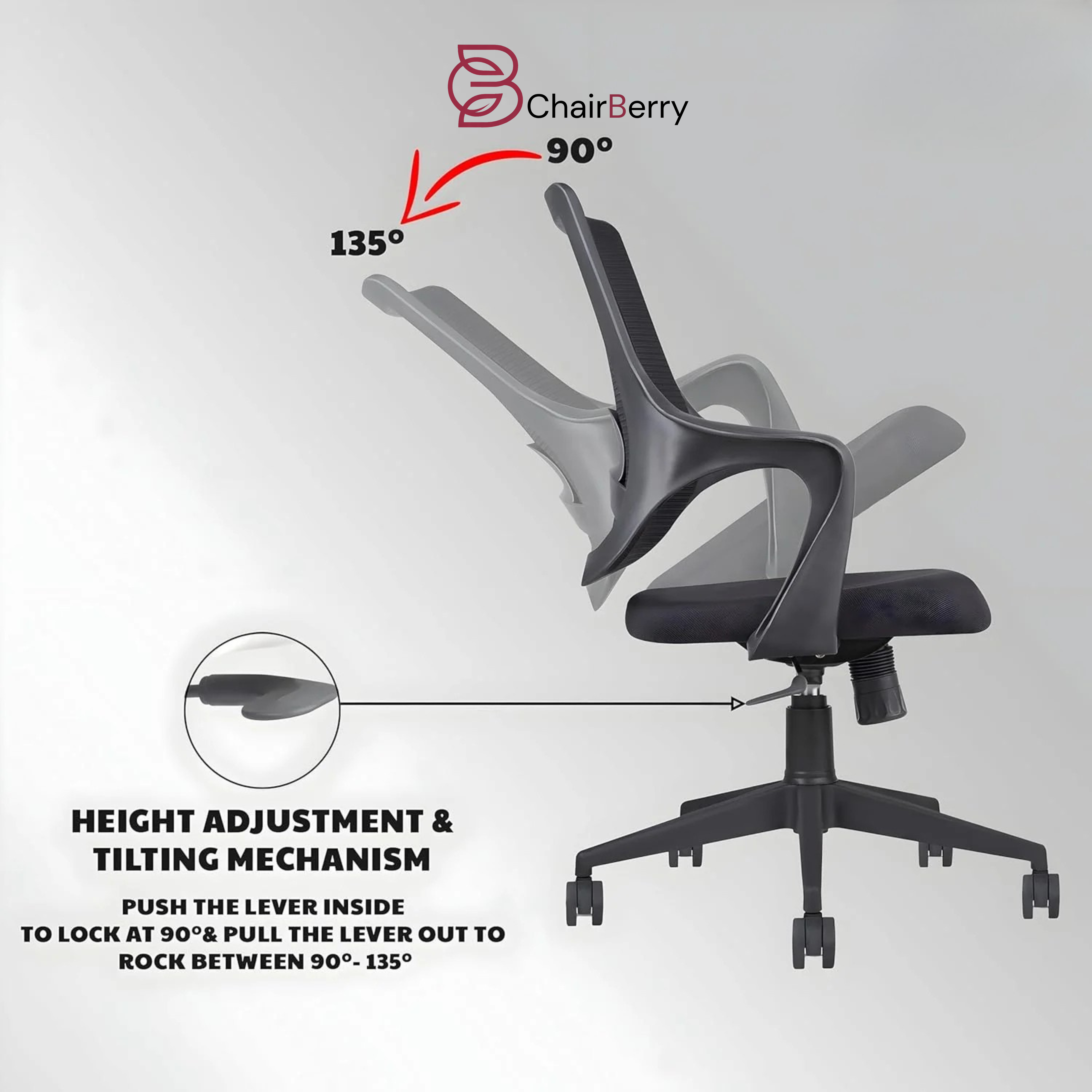 MB1002 Ergonomic Cushion Chair | Mid Back