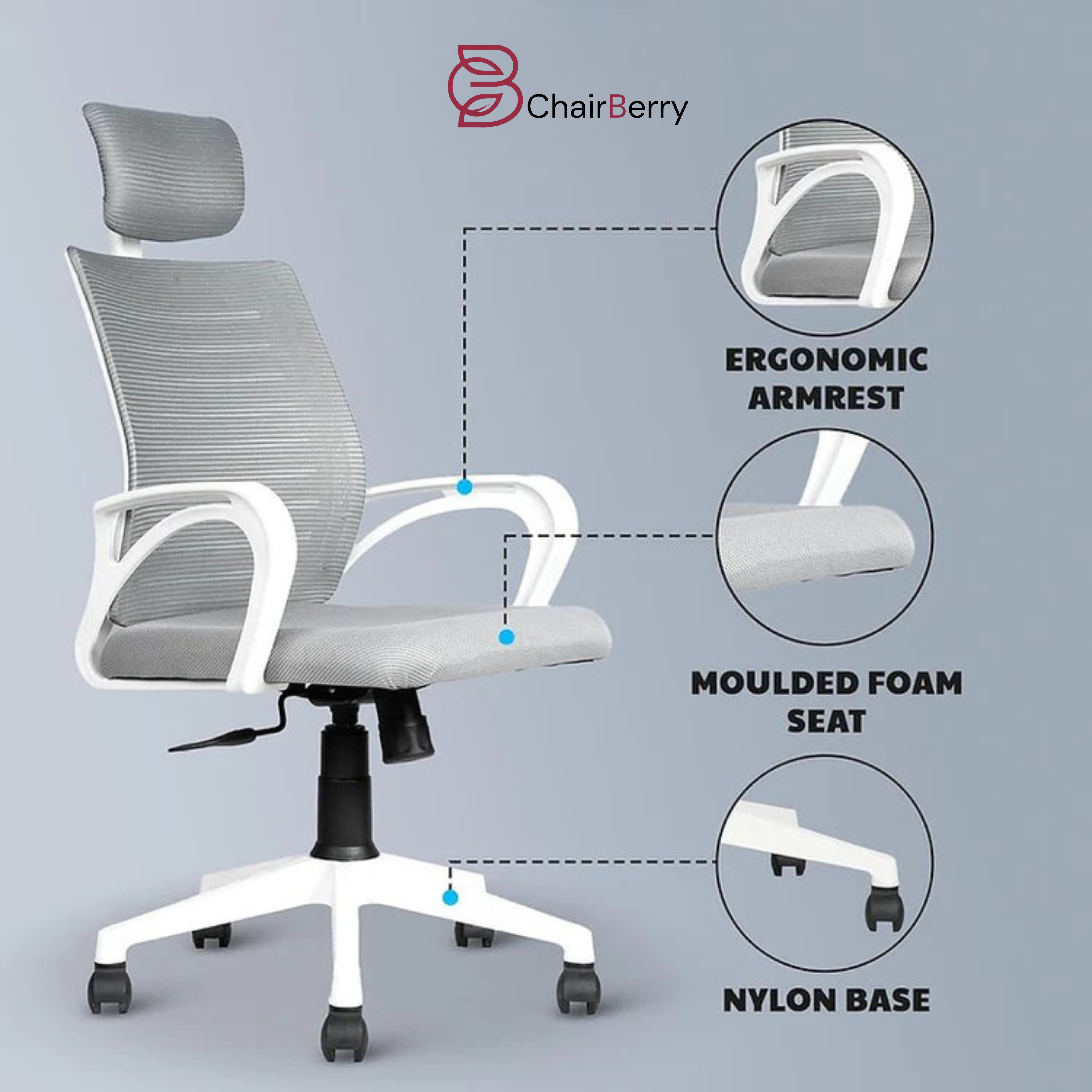 EP1010 Mesh Chair - Ergonomic Mesh Office & Work Chair