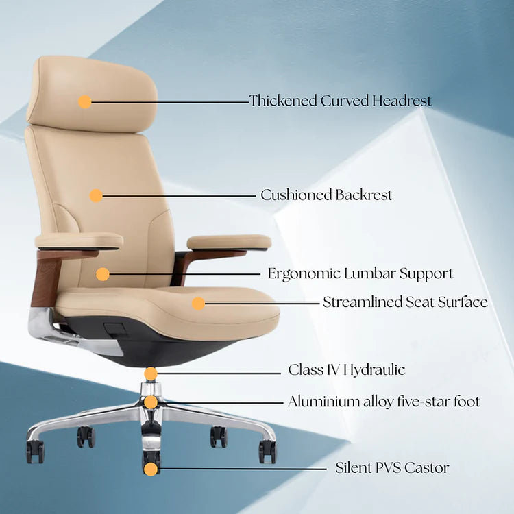 LS1001 Premium Leather Chair | High-Back