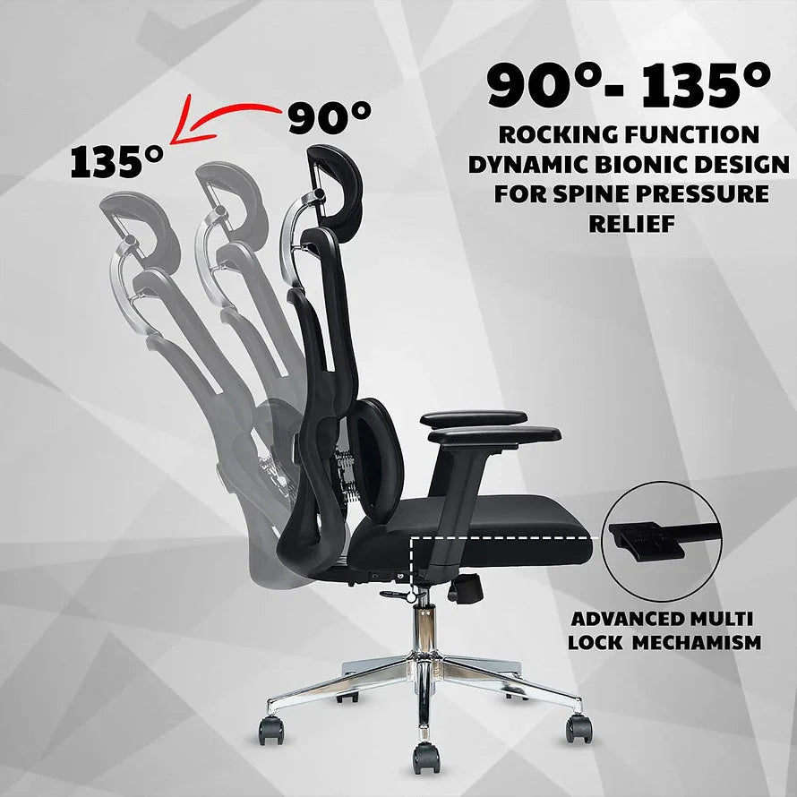 EP1007 Cushion Chair - Ergonomic Orthopaedic Premium Office & Work Chair
