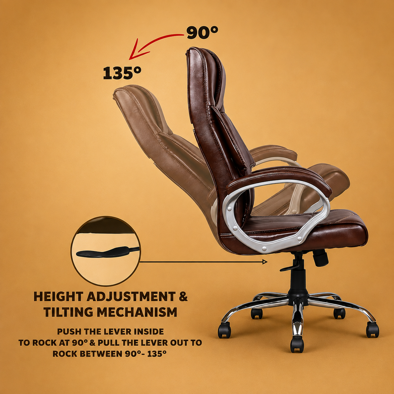 PE1002 Premium Leather Office Chair