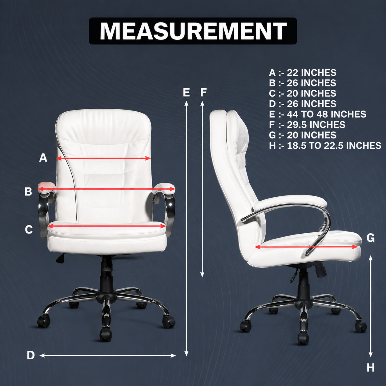 PE1003 Premium Leather Office Chair