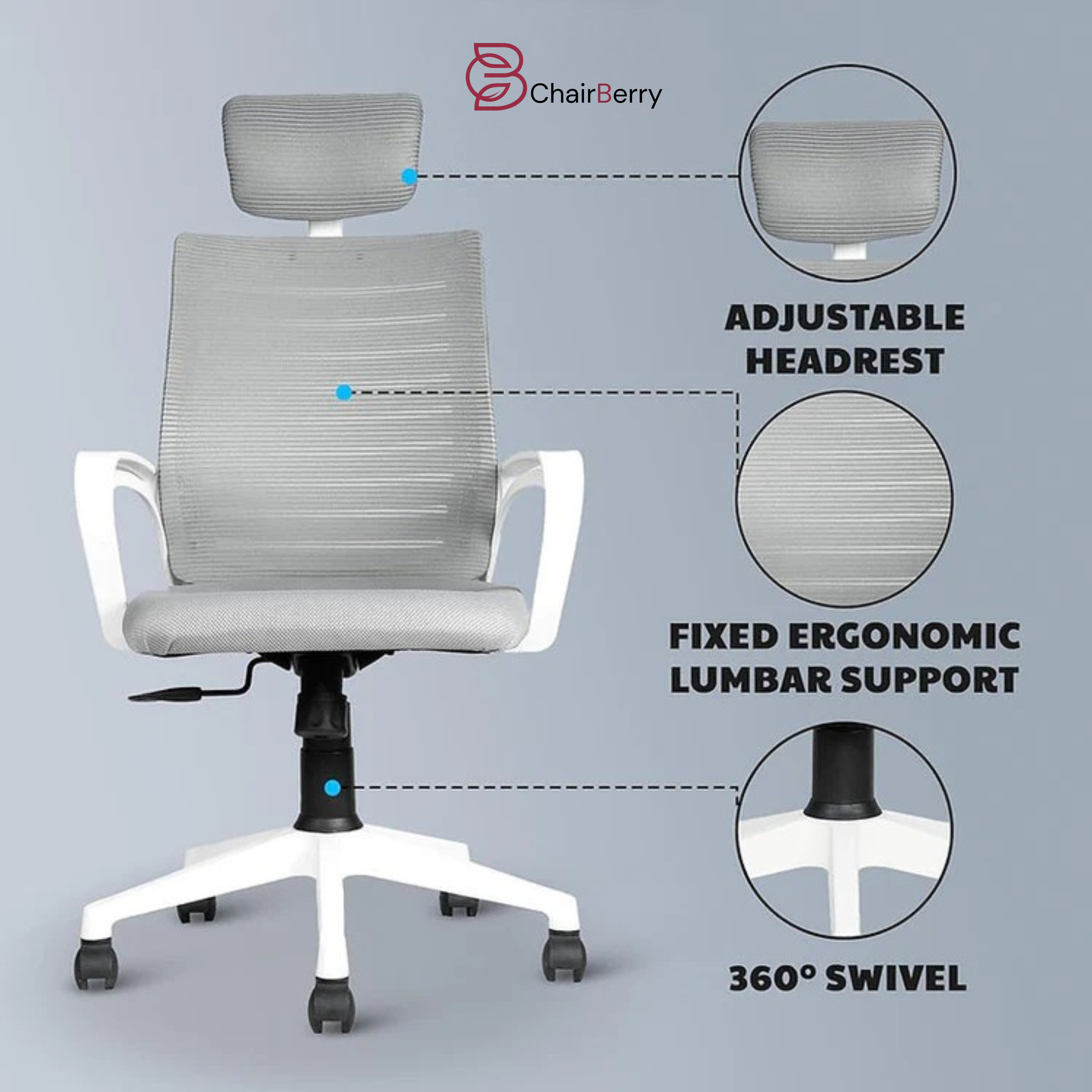 EP1010 Mesh Chair - Ergonomic Mesh Office & Work Chair