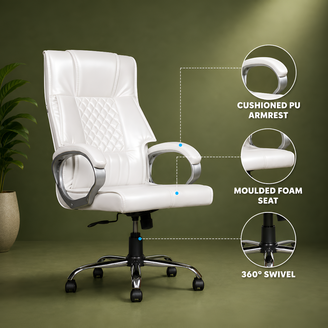 PE1002 Premium Leather Office Chair