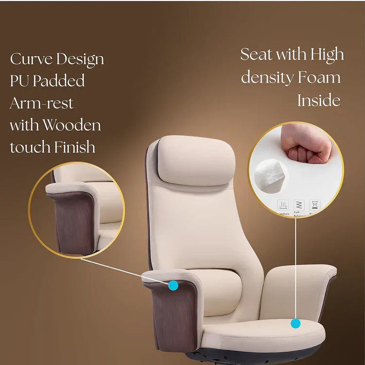 LS1004 Premium Leather Chair | High-Back