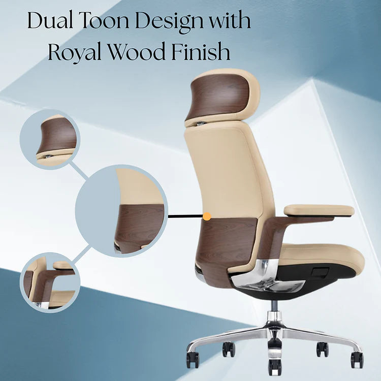 LS1001 Premium Leather Chair | High-Back