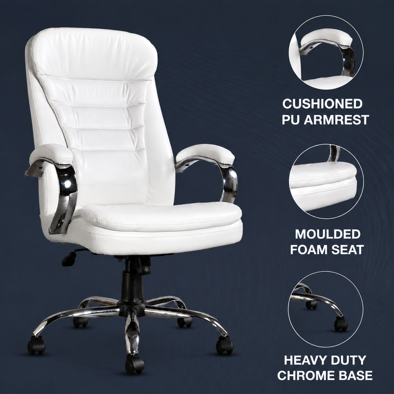 PE1003 Premium Leather Office Chair