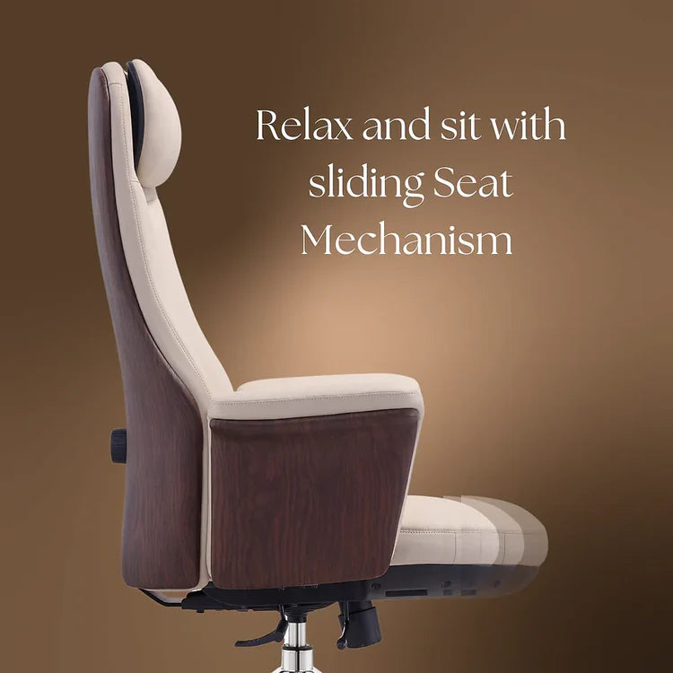 LS1004 Premium Leather Chair | High-Back