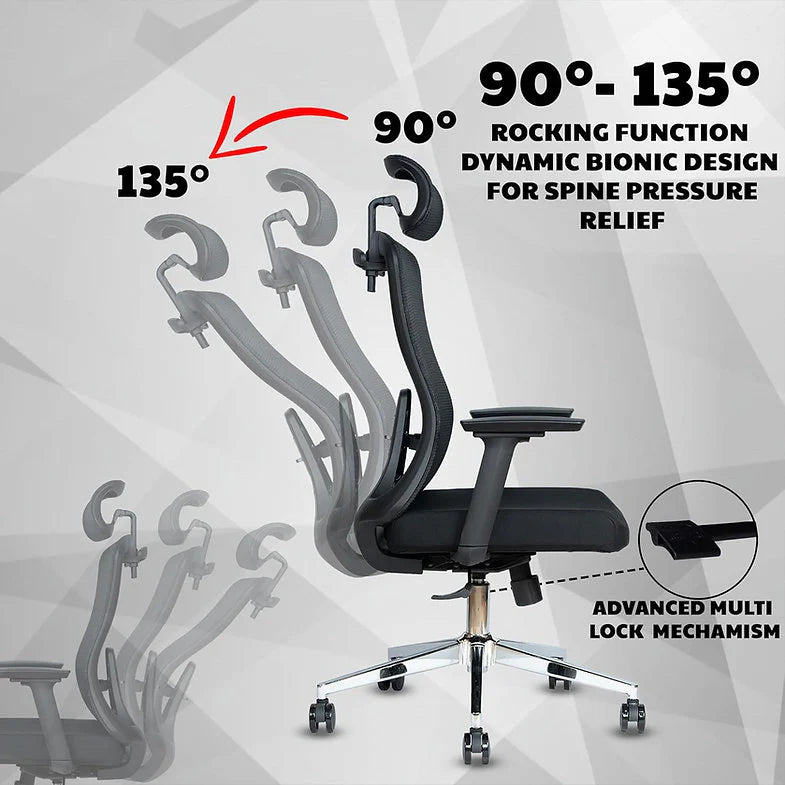 EP1009 Cushion Chair - Ergonomic Orthopaedic Premium Office & Work Chair