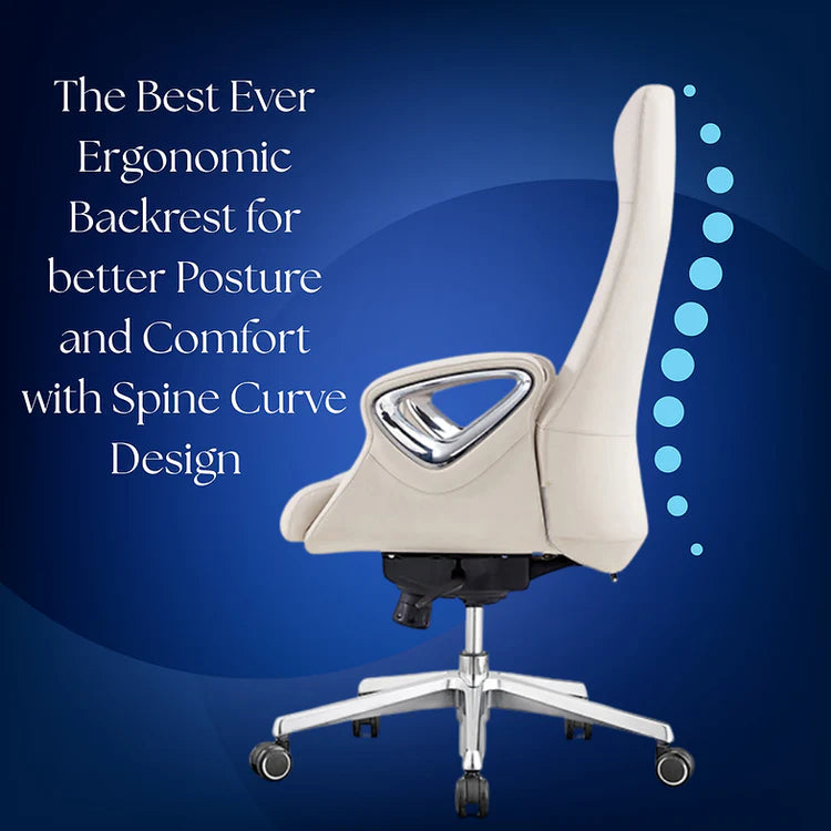 LS1006 Premium Leather Chair | High-Back