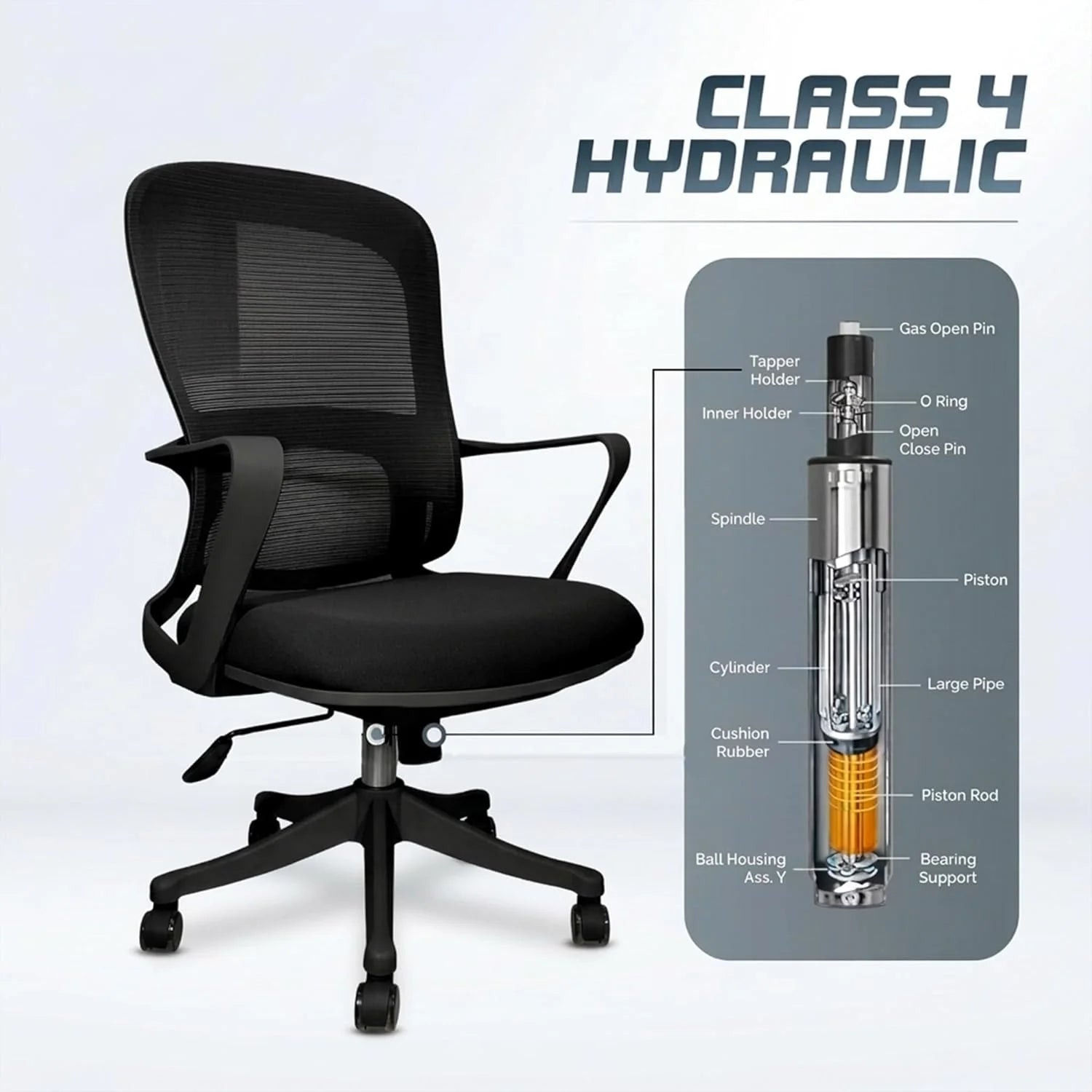 MB1005 Ergonomic Cushion Chair | Mid Back