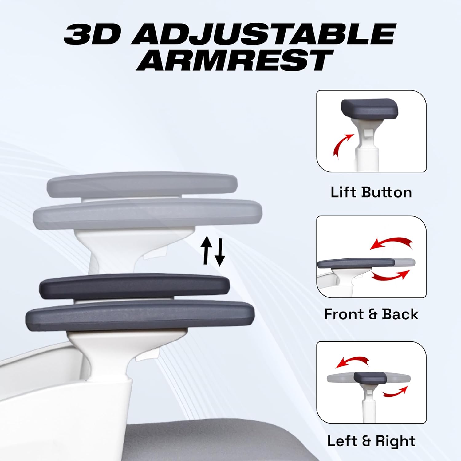 EP1011 Cushion Chair - Ergonomic Orthopaedic Premium Office & Work Chair