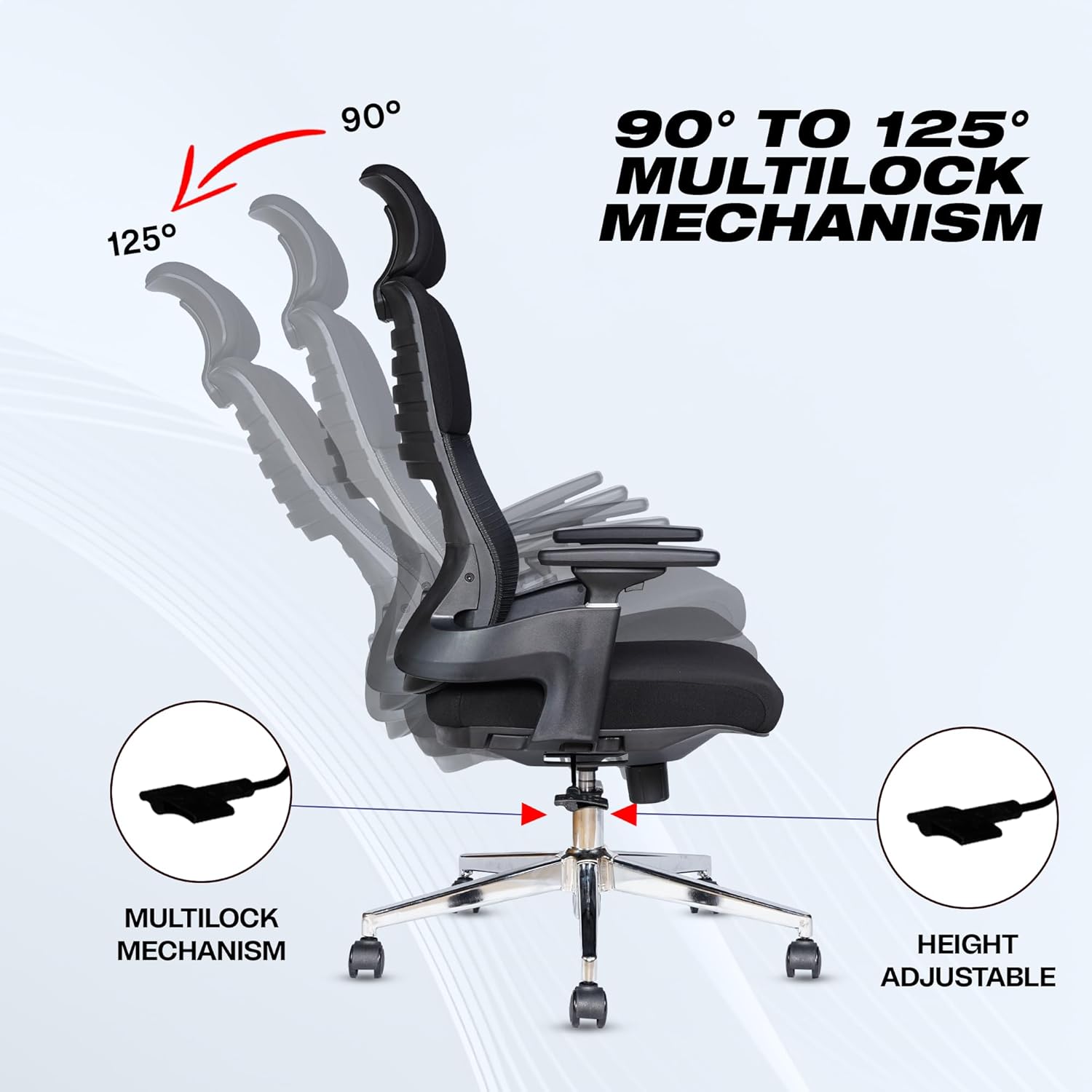 EP1011 Cushion Chair - Ergonomic Orthopaedic Premium Office & Work Chair