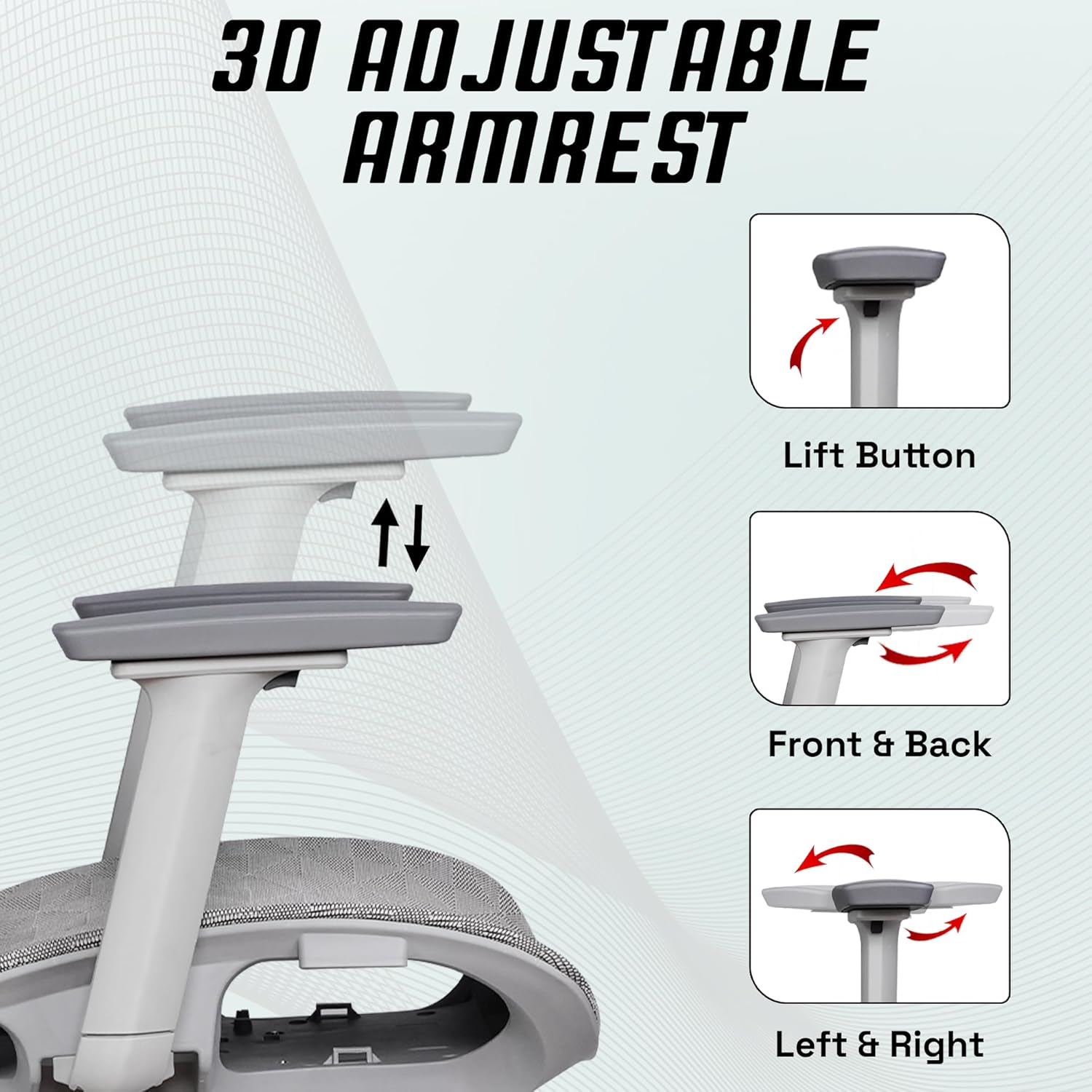 EP1001 Mesh Chair - Ergonomic Premium Mesh Office & Work Chair