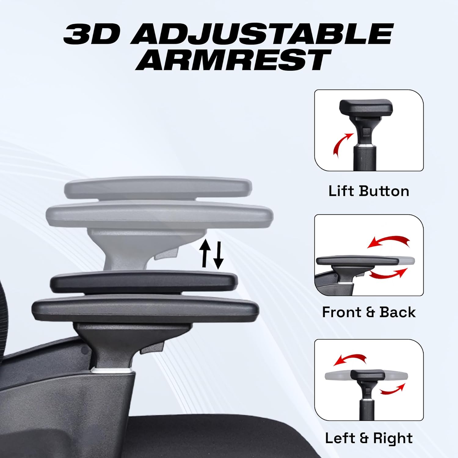 EP1011 Cushion Chair - Ergonomic Orthopaedic Premium Office & Work Chair