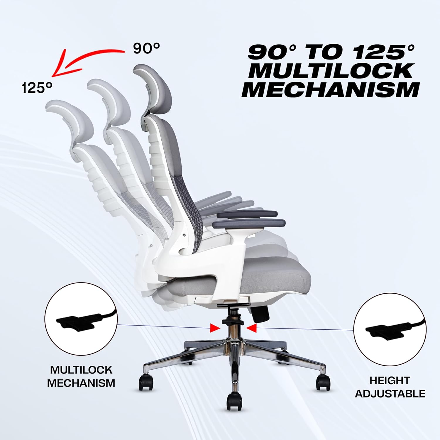 EP1011 Cushion Chair - Ergonomic Orthopaedic Premium Office & Work Chair