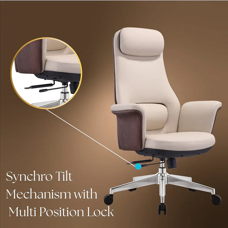 LS1004 Premium Leather Chair | High-Back