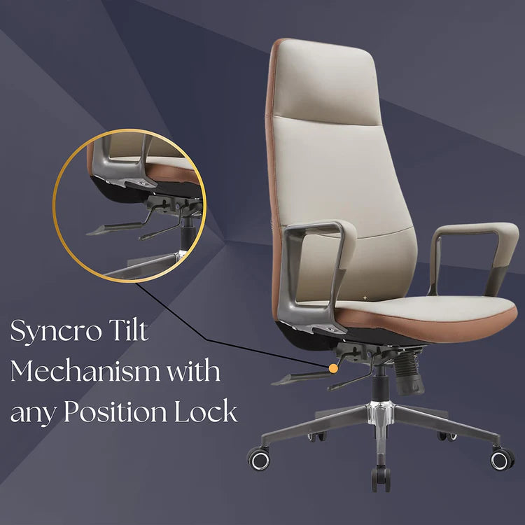LS1010 Premium Leather Chair | High-Back
