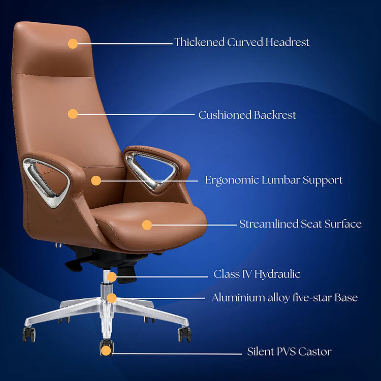 LS1006 Premium Leather Chair | High-Back