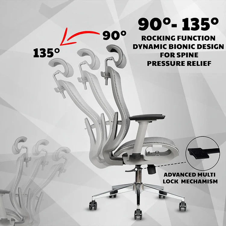 EP1015 Cushion Chair - Ergonomic Mesh Premium Office & Work Chair