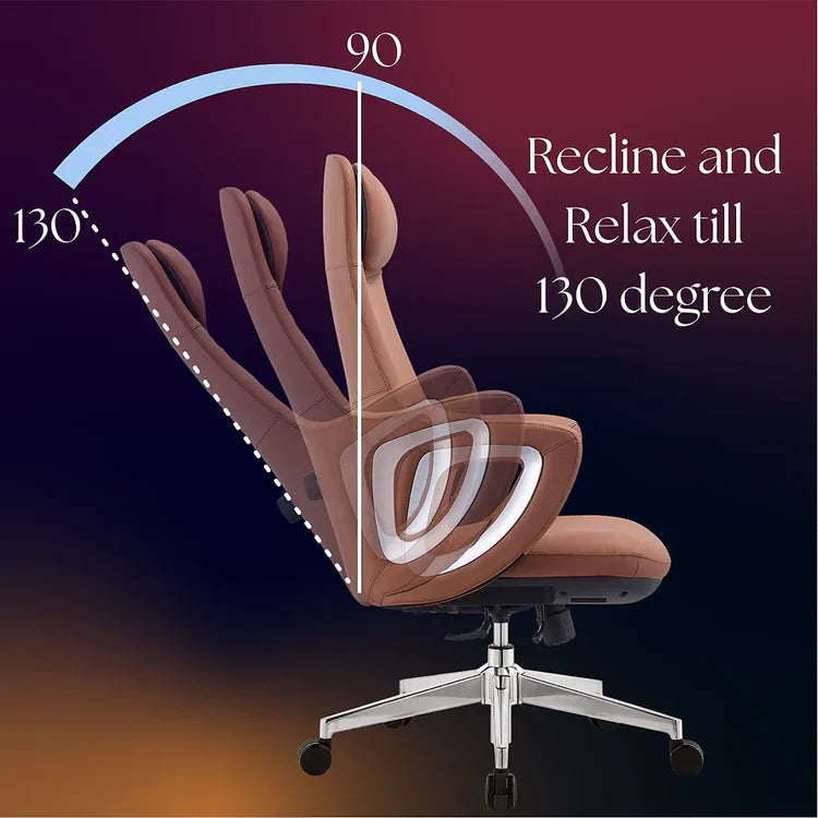 LS1013 Premium Leather Chair | High-Back