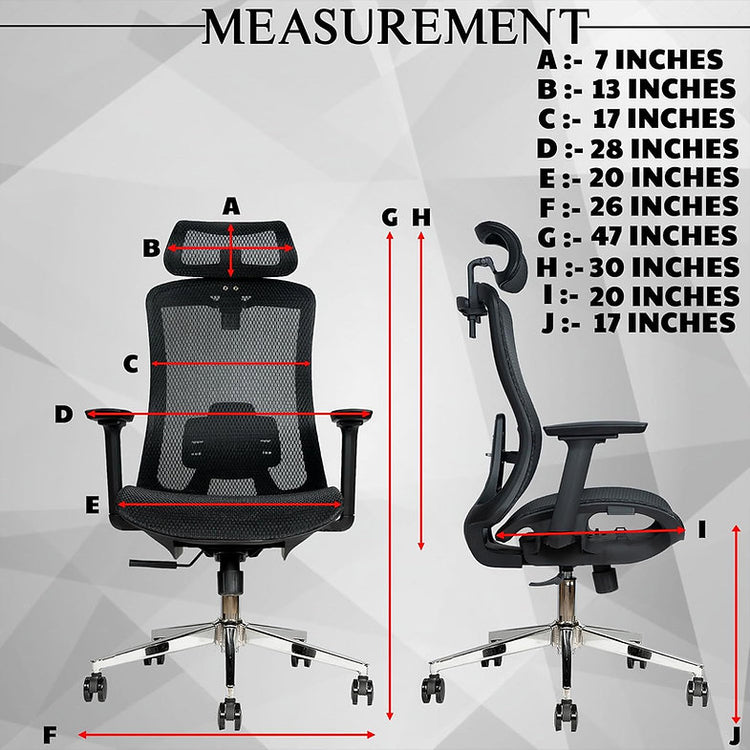 EP1015 Cushion Chair - Ergonomic Mesh Premium Office & Work Chair