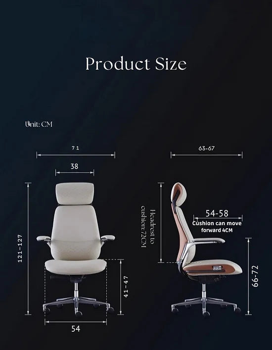 LS1003 Premium Leather Chair | High-Back