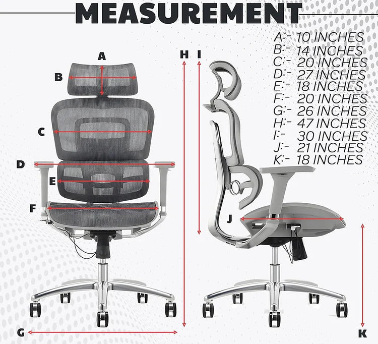 EP1003 Mesh Chair - Ergonomic Premium Mesh Office & Work Chair