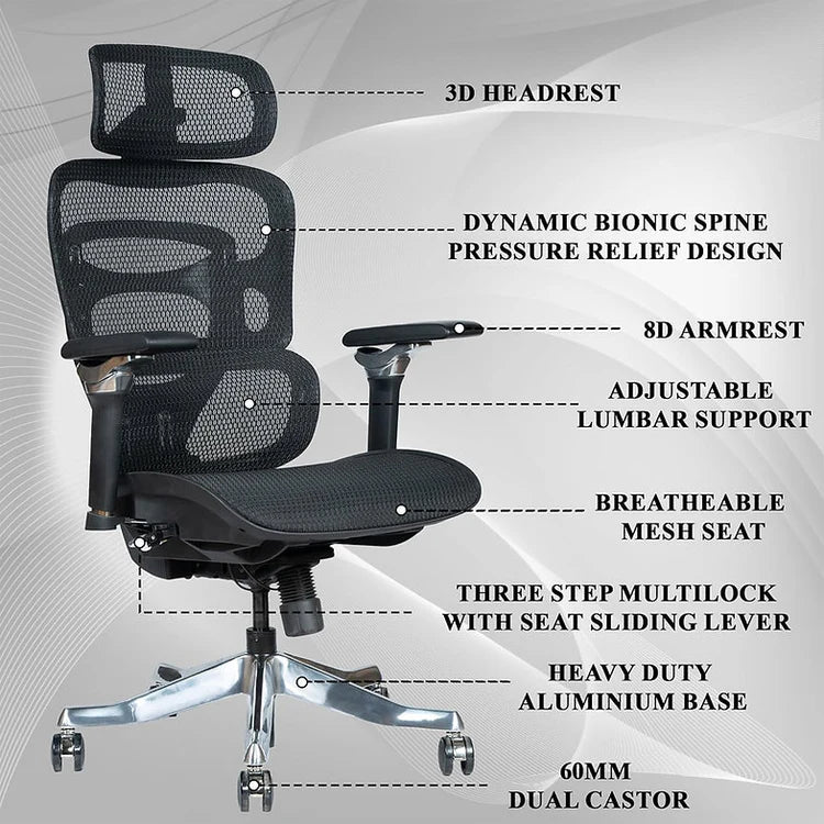 EP1004 Mesh Chair - Ergonomic Premium Mesh Office & Work Chair