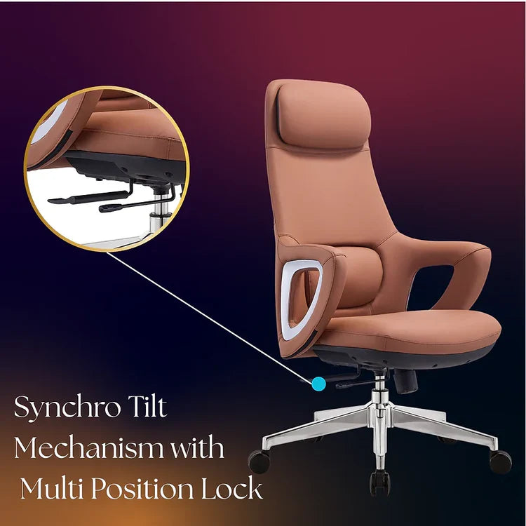 LS1013 Premium Leather Chair | High-Back