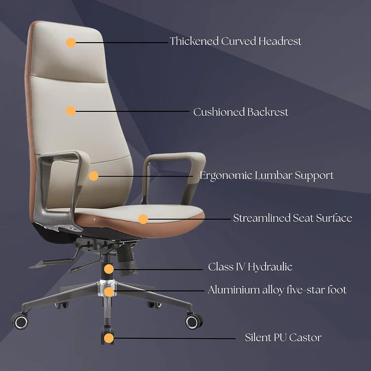 LS1010 Premium Leather Chair | High-Back