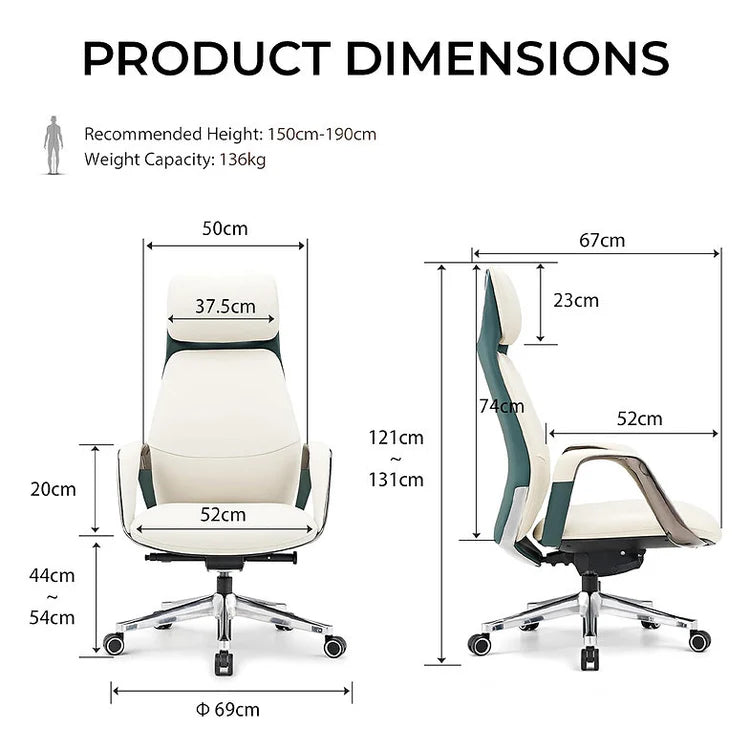 LS1009 Premium Leather Chair | High-Back
