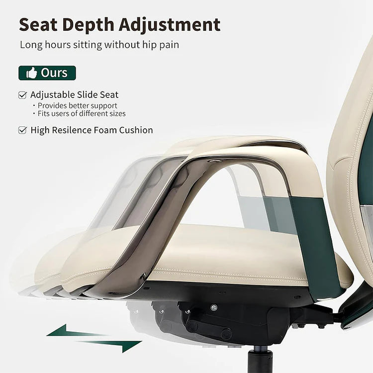 LS1009 Premium Leather Chair | High-Back