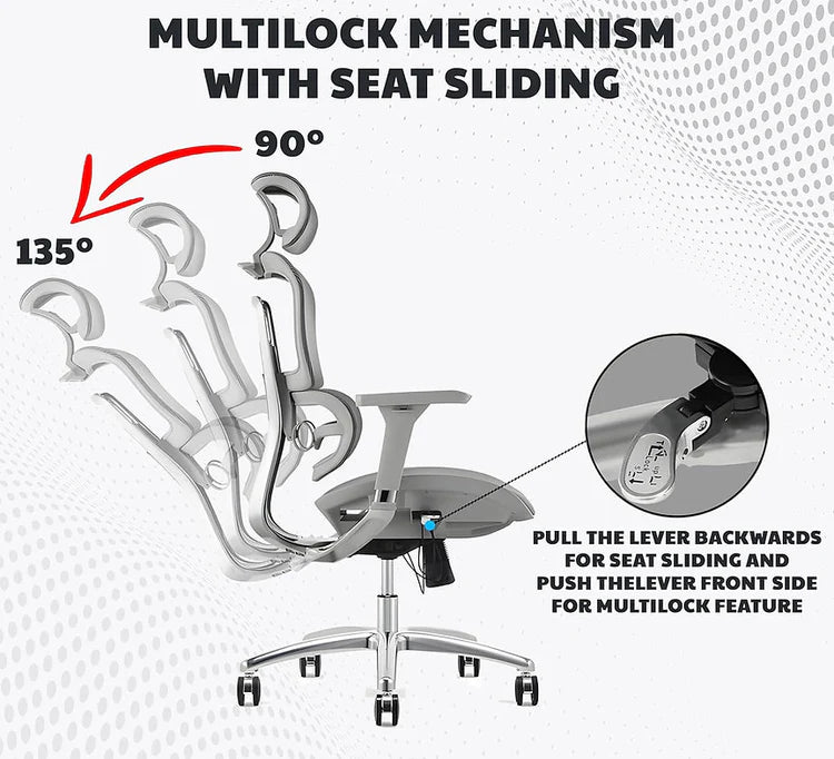 EP1003 Mesh Chair - Ergonomic Premium Mesh Office & Work Chair