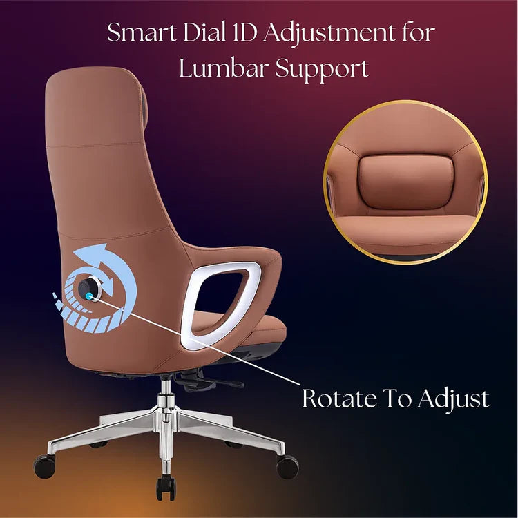 LS1013 Premium Leather Chair | High-Back