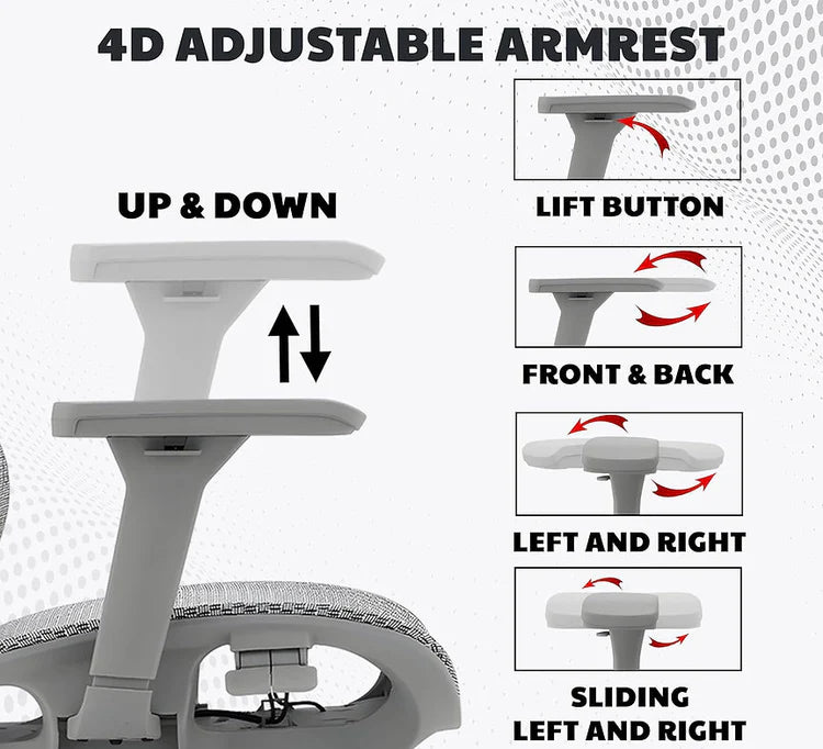 EP1012 Mesh Chair - Ergonomic Premium Mesh Office & Work Chair