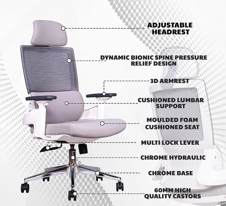 EP1014 Cushion Chair - Ergonomic Orthopaedic Premium Office & Work Chair