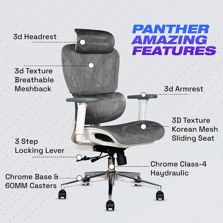 EP1002 Mesh Chair - Ergonomic Premium Mesh Office & Work Chair