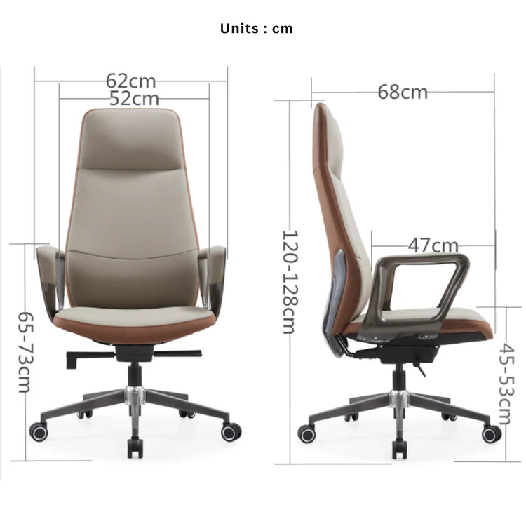 LS1010 Premium Leather Chair | High-Back