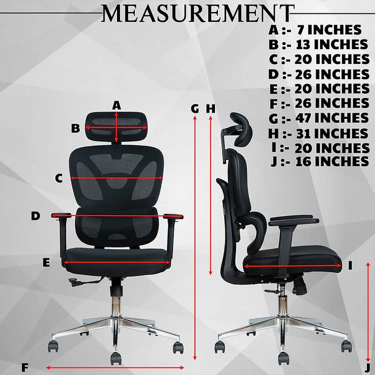 EP1002 Cushion Chair - Ergonomic Premium Mesh Office & Work Chair