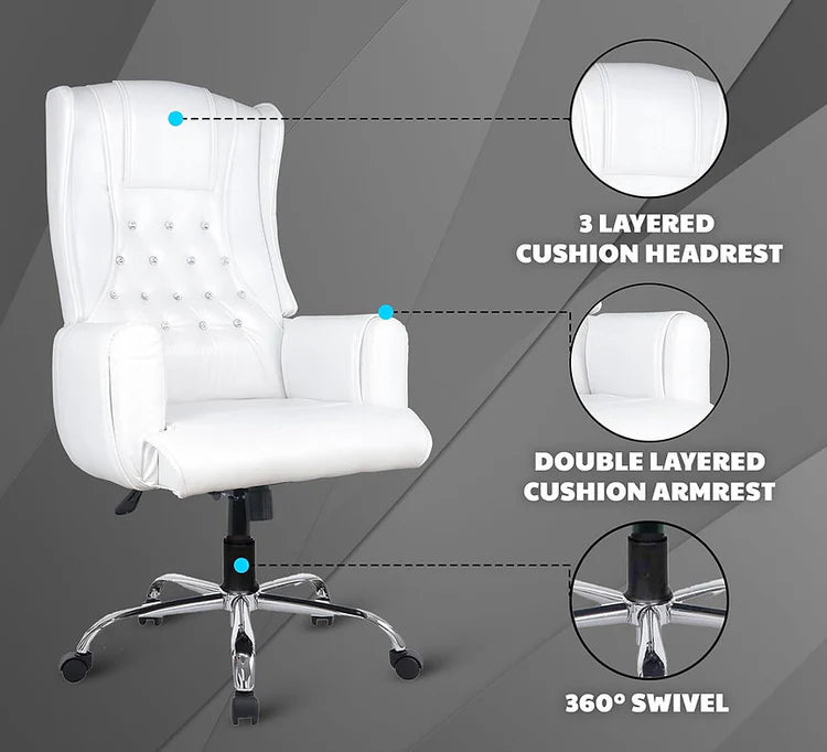 LS1014 Premium Leather Chair | High-Back