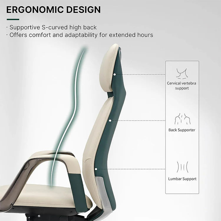 LS1009 Premium Leather Chair | High-Back