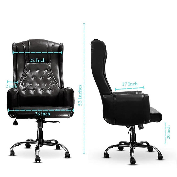 LS1014 Premium Leather Chair | High-Back