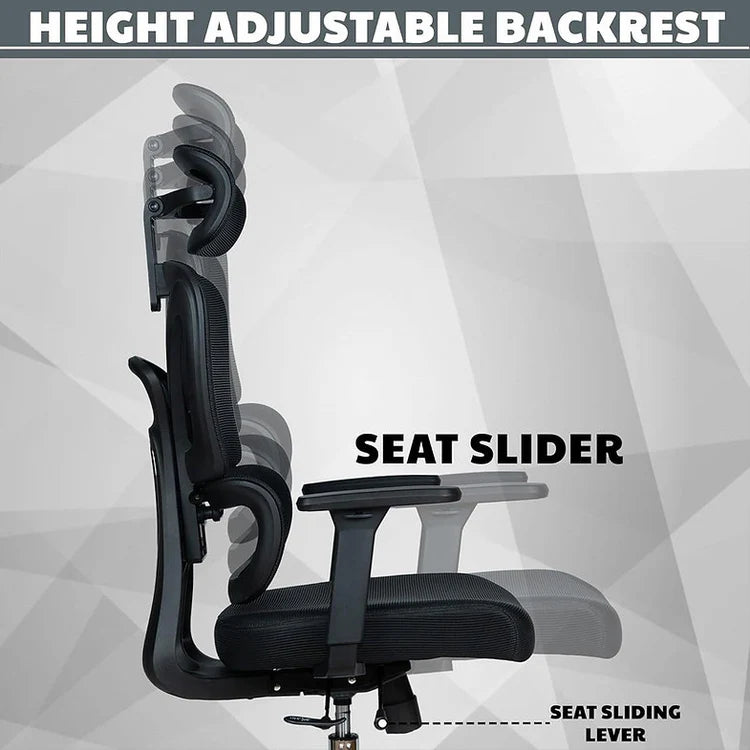 EP1002 Cushion Chair - Ergonomic Premium Mesh Office & Work Chair