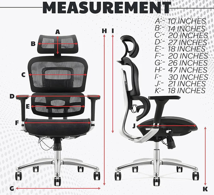 EP1003 Mesh Chair - Ergonomic Premium Mesh Office & Work Chair